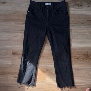 Madewell Cali Demi-Boot Black Jeans